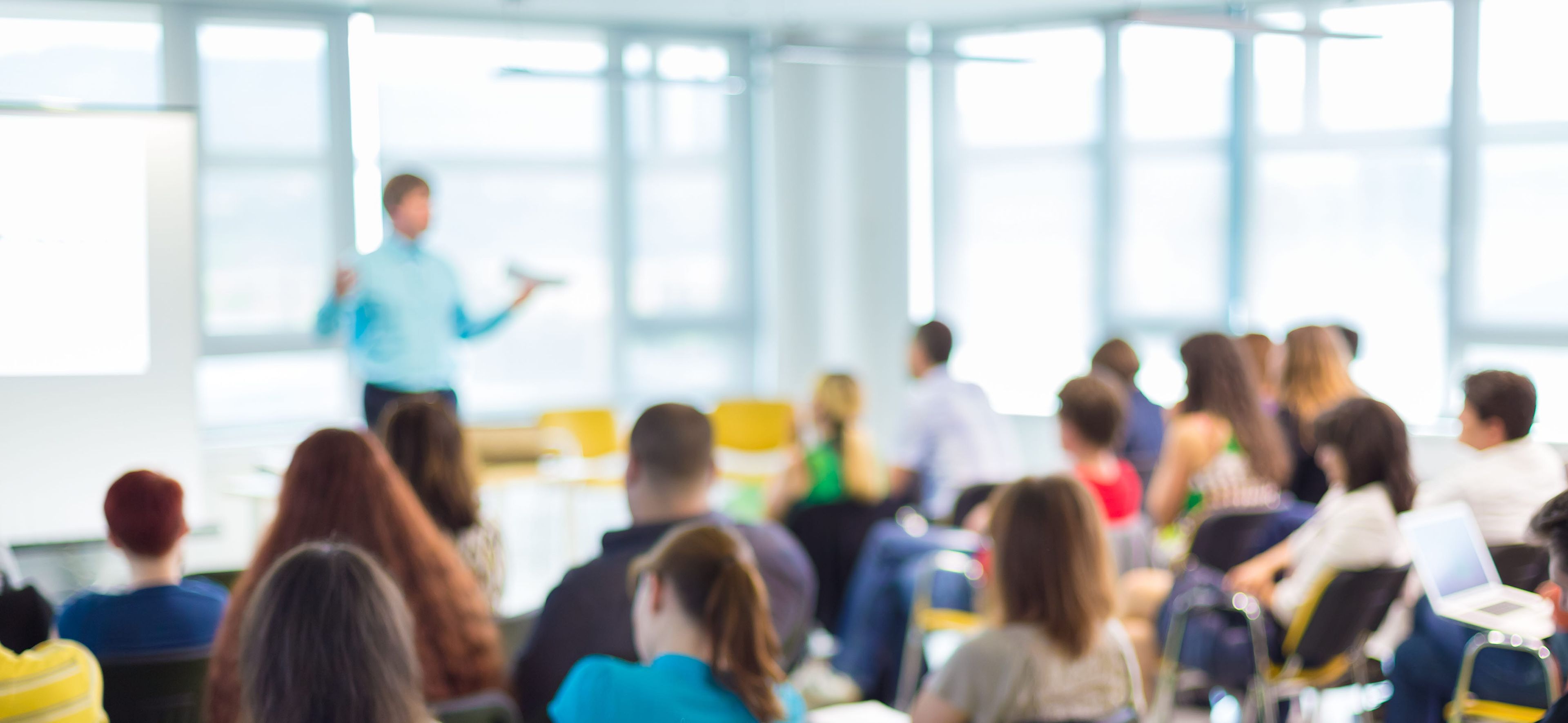 Person teaching a class