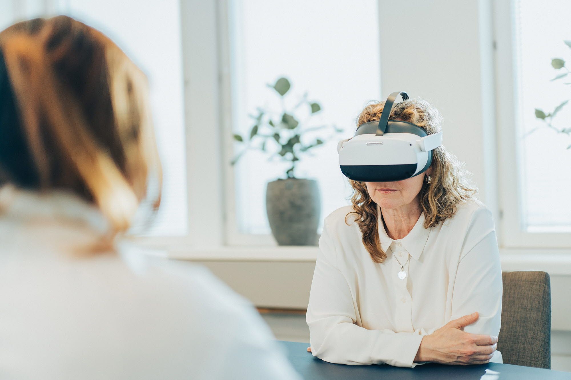 VR headset used for therapy