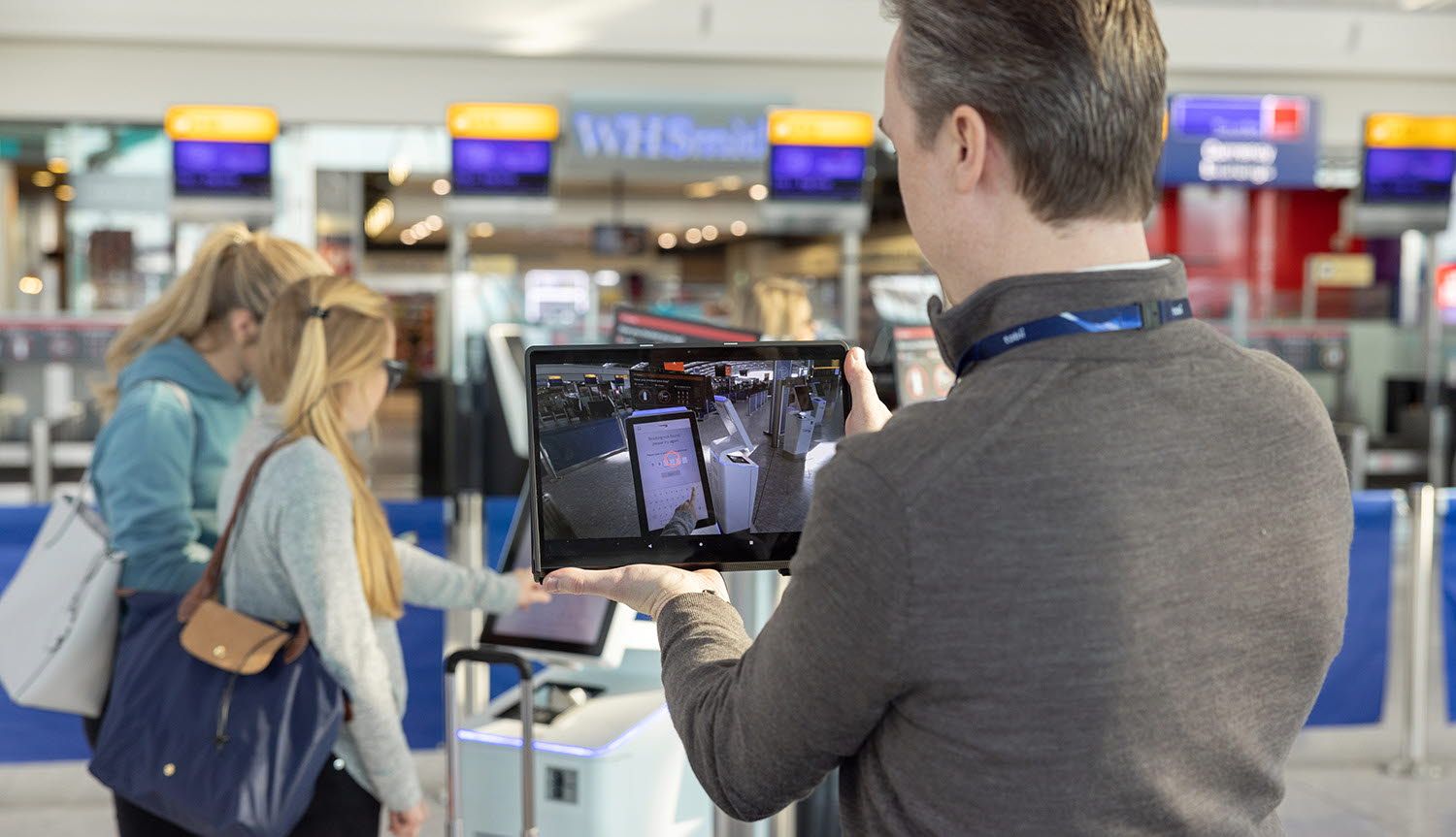 Tobii Pro Glasses 3 used at Heathrow airport